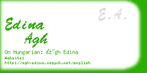 edina agh business card